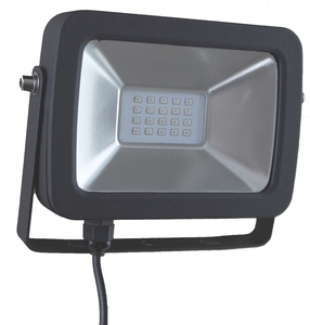 LED Floodlight Black 110-240V 20W 1900lm 120° 5500K CRI80