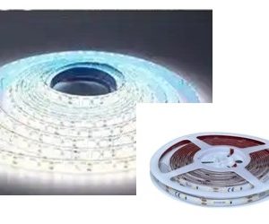 SMD strip 60 - white -8mm - IP65 - 5m roll - 12V 5.5W/M 529Lm/M 115° 3YR 60leds/m