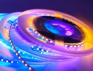 SMD strip 60 - Blue/Orange/Gold -10mm IP54 - 5m roll - 12V SMD2835 12W 1100LM 60 LEDS