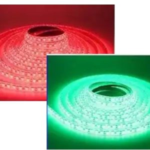 SMD strip 76 - green and red, 10mm- IP65- 5m roll - 12V 12W 60 LED/M